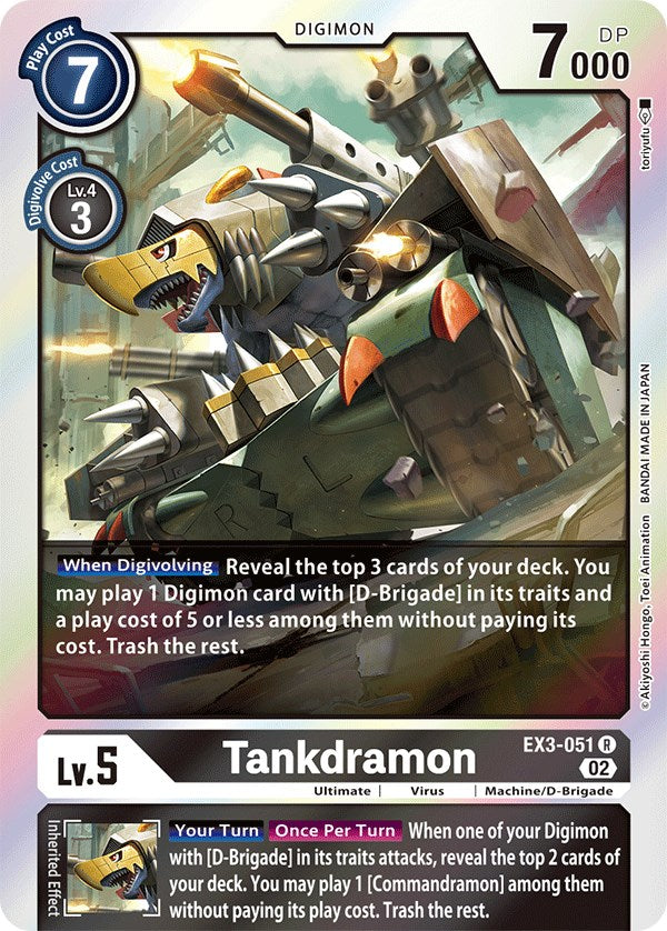 Tankdramon [EX3-051] [Draconic Roar] | Card Merchant Takapuna