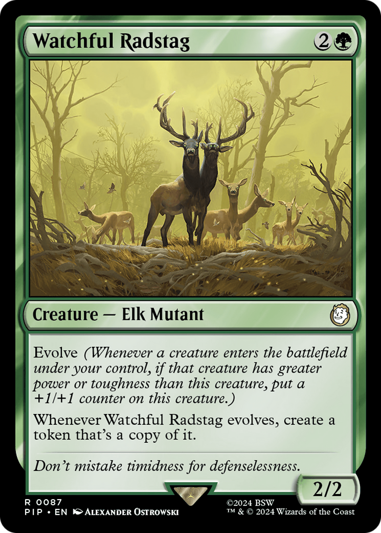 Watchful Radstag [Fallout] | Card Merchant Takapuna