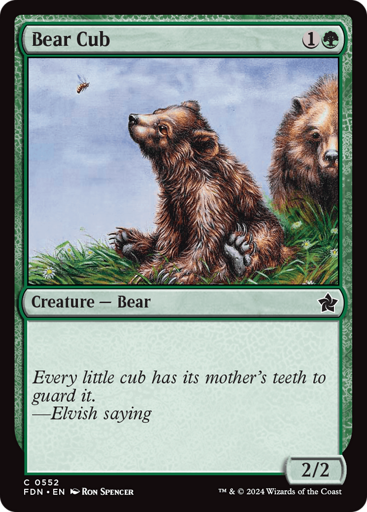 Bear Cub [Foundations] | Card Merchant Takapuna