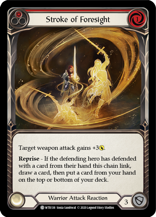 Stroke of Foresight (Red) [U-WTR138] (Welcome to Rathe Unlimited)  Unlimited Normal | Card Merchant Takapuna