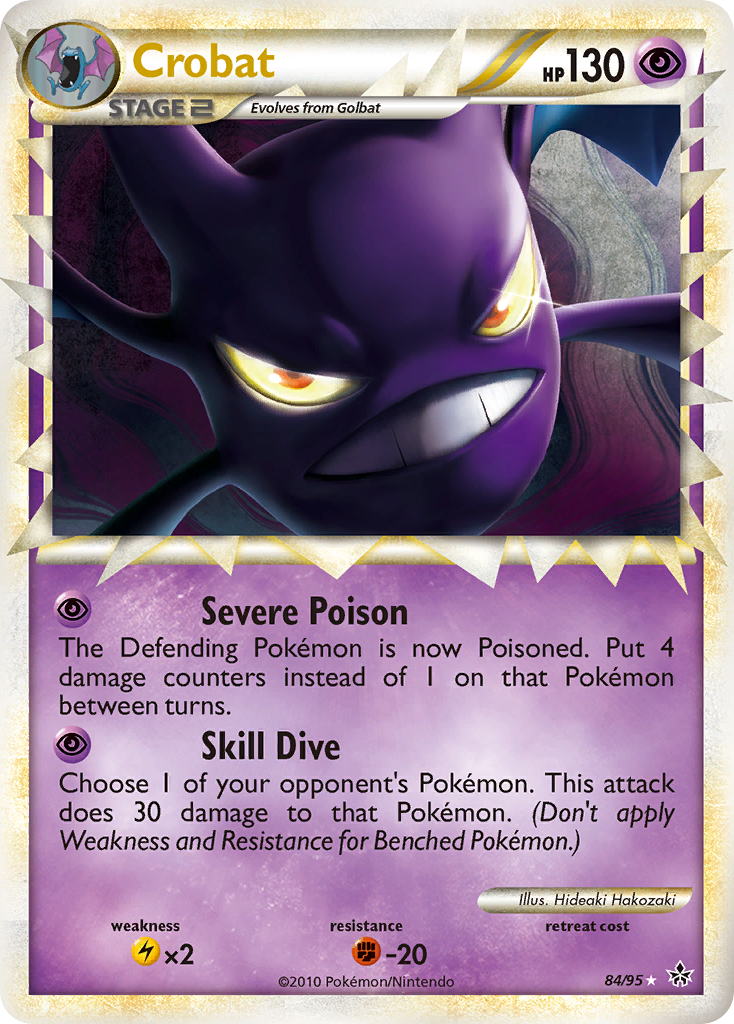 Crobat (84/95) [HeartGold & SoulSilver: Unleashed] | Card Merchant Takapuna