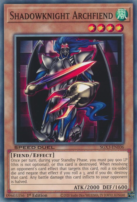 Shadowknight Archfiend [SGX3-ENE06] Common | Card Merchant Takapuna