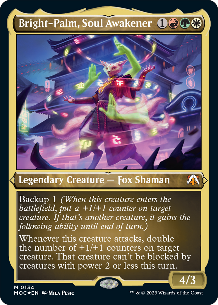 Bright-Palm, Soul Awakener (Display Commander) [March of the Machine Commander] | Card Merchant Takapuna