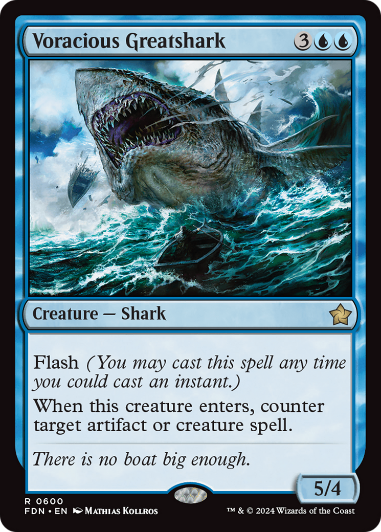 Voracious Greatshark [Foundations] | Card Merchant Takapuna