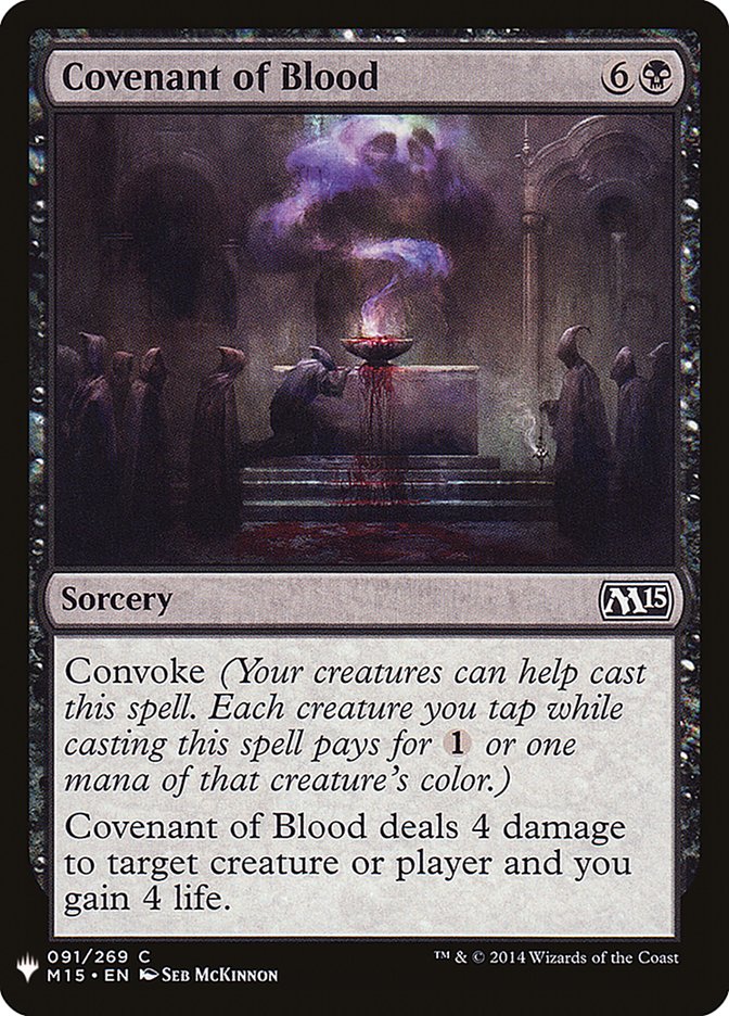 Covenant of Blood [Mystery Booster] | Card Merchant Takapuna