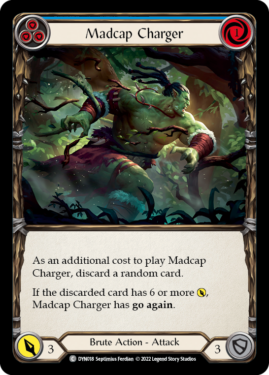 Madcap Charger (Blue) [DYN018] (Dynasty) | Card Merchant Takapuna