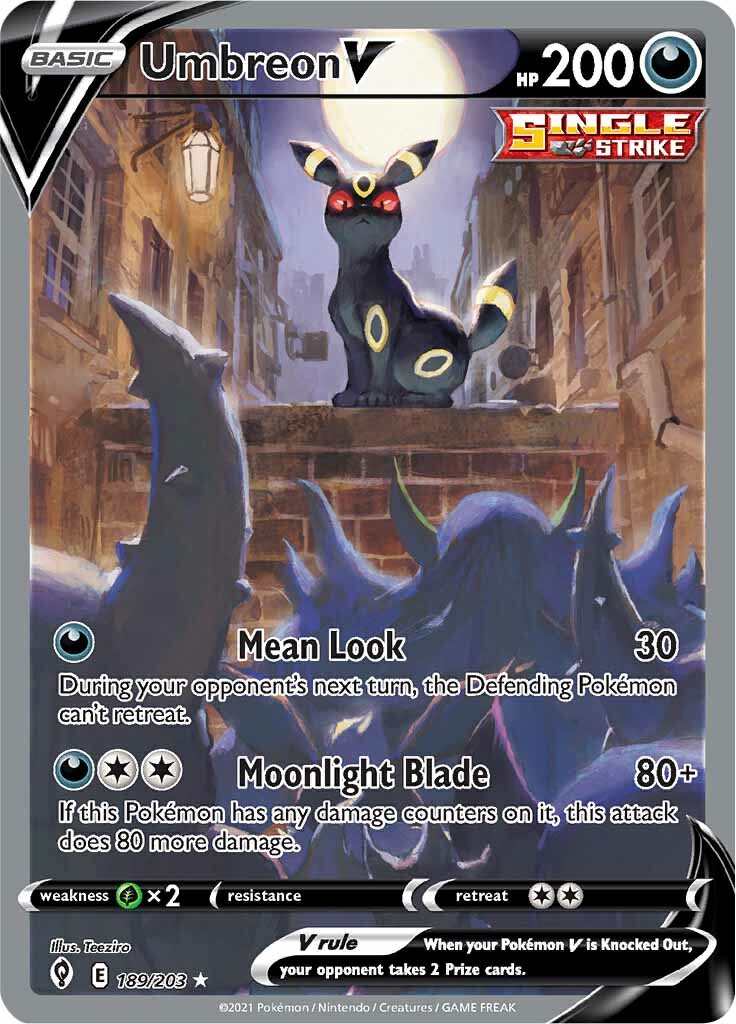 Umbreon V (189/203) [Sword & Shield: Evolving Skies] | Card Merchant Takapuna