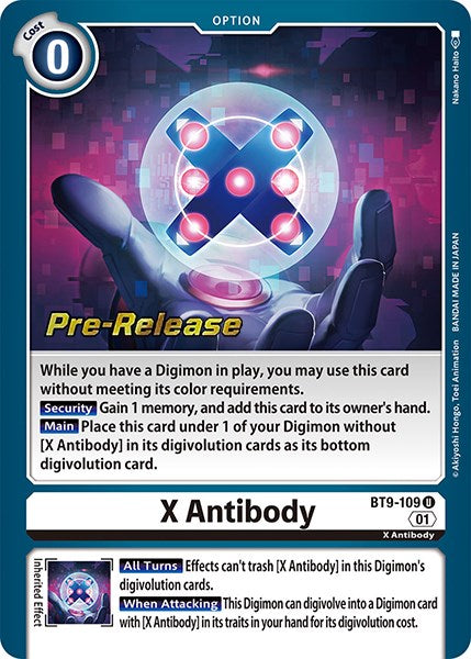 X Antibody [BT9-109] [X Record Pre-Release Promos] | Card Merchant Takapuna