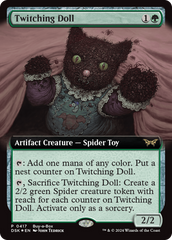 Twitching Doll (Extended Art) (Buy-a-box) [Duskmourn: House of Horror Promos] | Card Merchant Takapuna