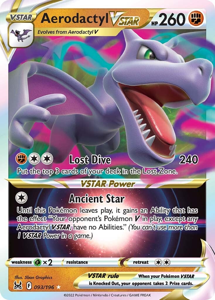 Aerodactyl VSTAR (093/196) [Sword & Shield: Lost Origin] | Card Merchant Takapuna