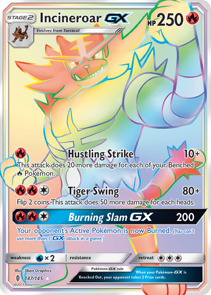 Incineroar GX (147/145) [Sun & Moon: Guardians Rising] | Card Merchant Takapuna