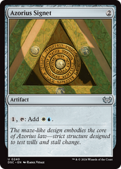 Azorius Signet [Duskmourn: House of Horror Commander] | Card Merchant Takapuna