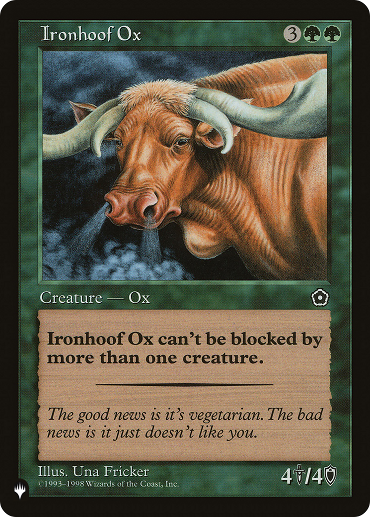 Ironhoof Ox [The List Reprints] | Card Merchant Takapuna