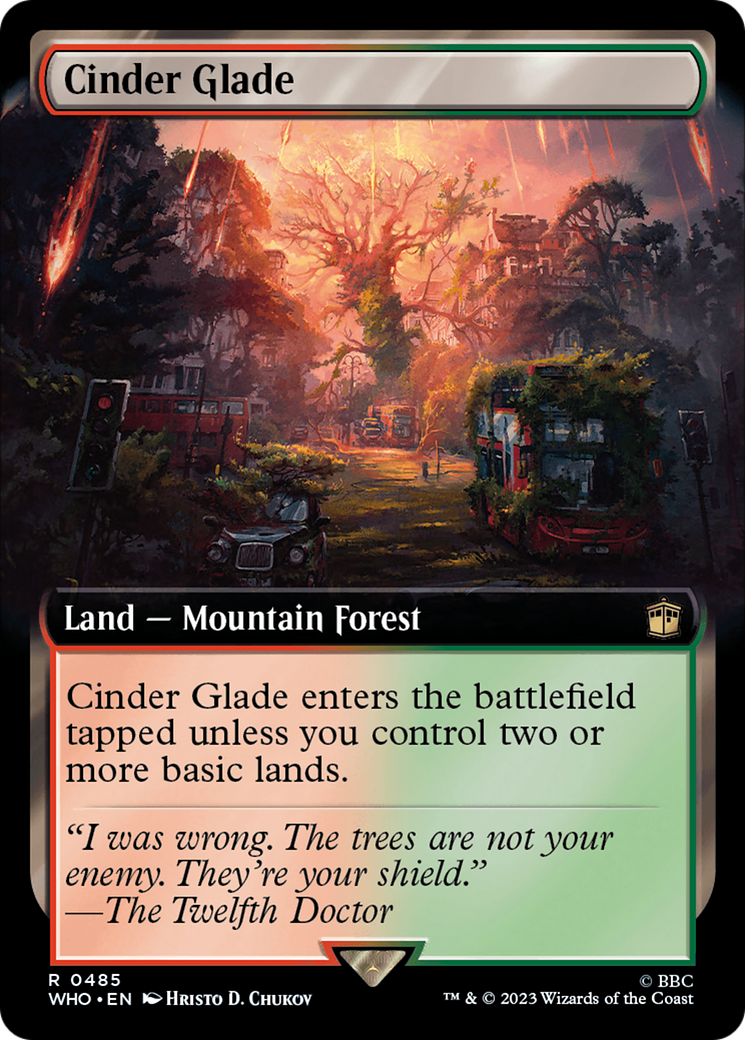 Cinder Glade (Extended Art) [Doctor Who] | Card Merchant Takapuna