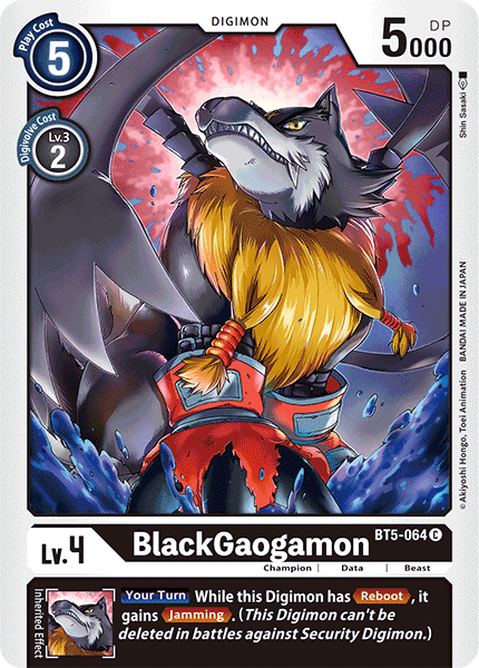 BlackGaogamon [BT5-064] [Battle of Omni] | Card Merchant Takapuna