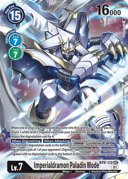 Imperialdramon: Paladin Mode [BT8-112] (Alternate Art) [New Awakening] | Card Merchant Takapuna