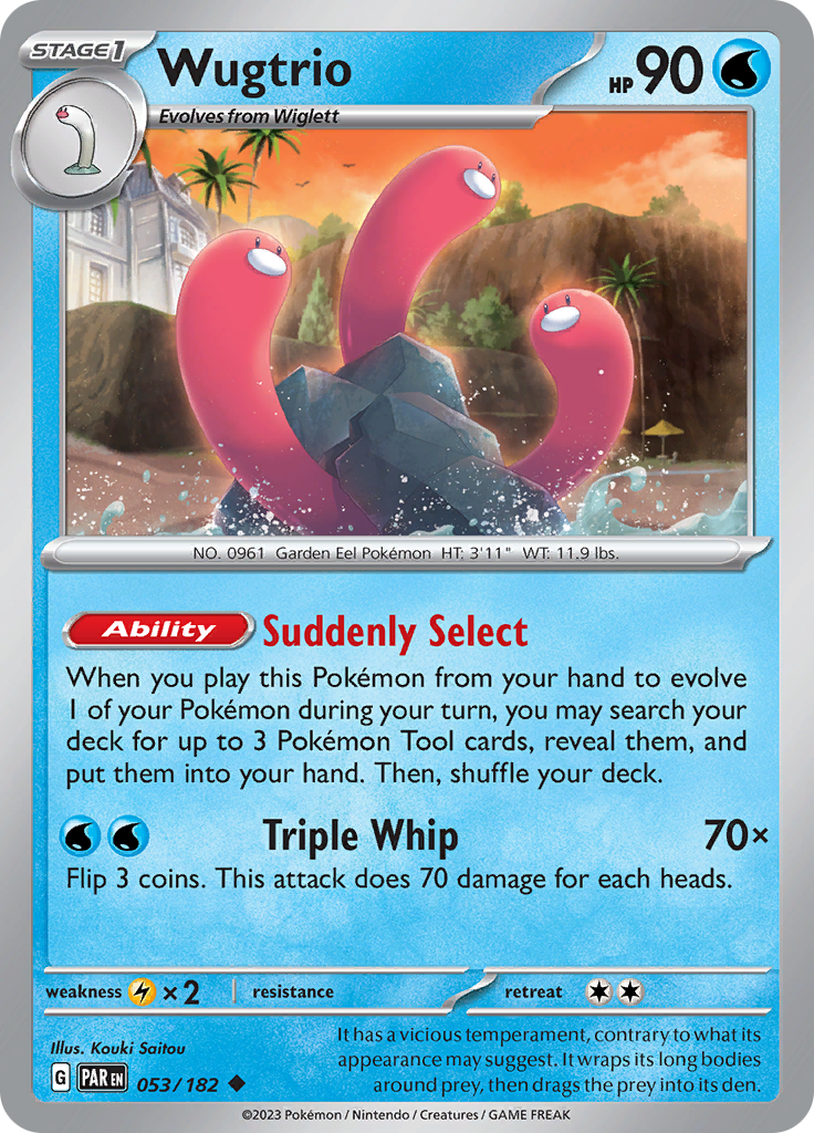 Wugtrio (053/182) [Scarlet & Violet: Paradox Rift] | Card Merchant Takapuna