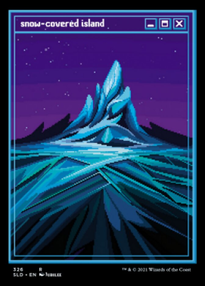 Snow-Covered Island (326) [Secret Lair Drop Series] | Card Merchant Takapuna