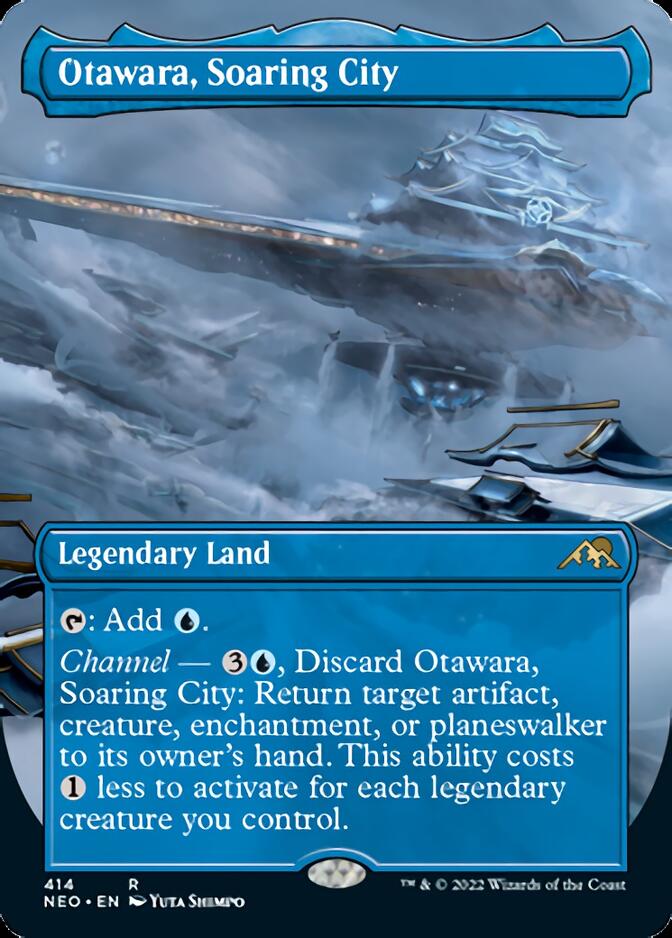 Otawara, Soaring City (Borderless Alternate Art) [Kamigawa: Neon Dynasty] | Card Merchant Takapuna