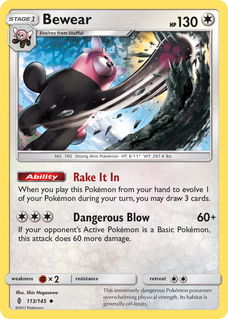 Bewear (113/145) [Sun & Moon: Guardians Rising] | Card Merchant Takapuna