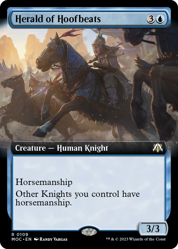 Herald of Hoofbeats (Extended Art) [March of the Machine Commander] | Card Merchant Takapuna