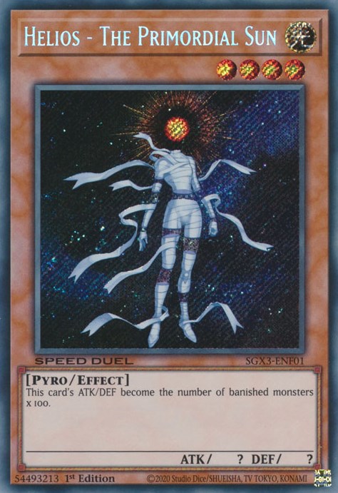 Helios - The Primordial Sun [SGX3-ENF01] Secret Rare | Card Merchant Takapuna