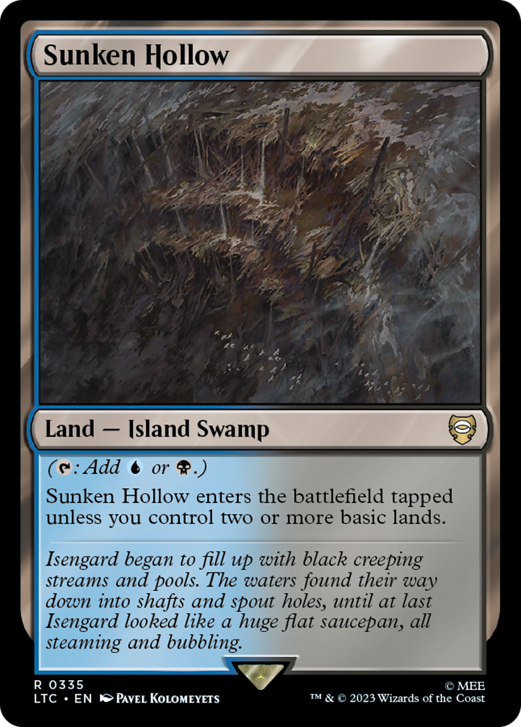 Sunken Hollow [The Lord of the Rings: Tales of Middle-Earth Commander] | Card Merchant Takapuna