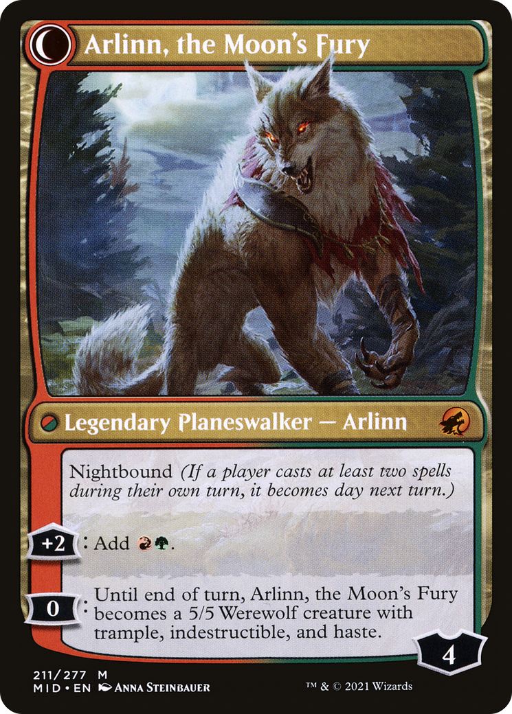 Arlinn, the Pack's Hope // Arlinn, the Moon's Fury [Secret Lair: From Cute to Brute] | Card Merchant Takapuna