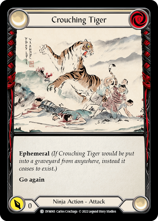 Crouching Tiger [DYN065] (Dynasty)  Rainbow Foil | Card Merchant Takapuna