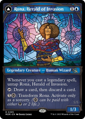 Rona, Herald of Invasion // Rona, Tolarian Obliterator (Showcase Planar Booster Fun) [March of the Machine] | Card Merchant Takapuna