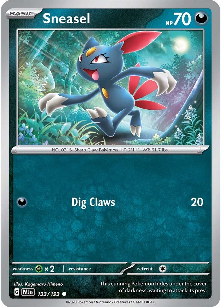 Sneasel (133/193) [Scarlet & Violet: Paldea Evolved] | Card Merchant Takapuna