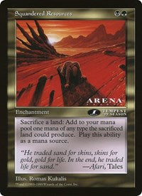 Squandered Resources (Oversized) [Oversize Cards] | Card Merchant Takapuna