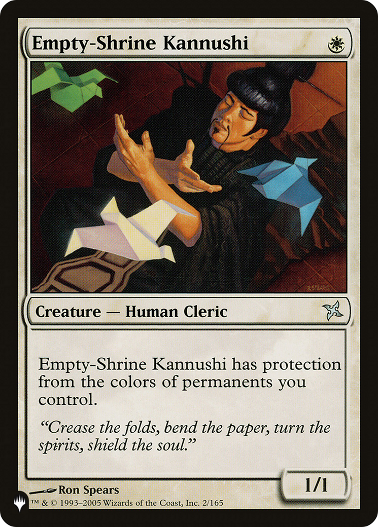 Empty-Shrine Kannushi [The List] | Card Merchant Takapuna