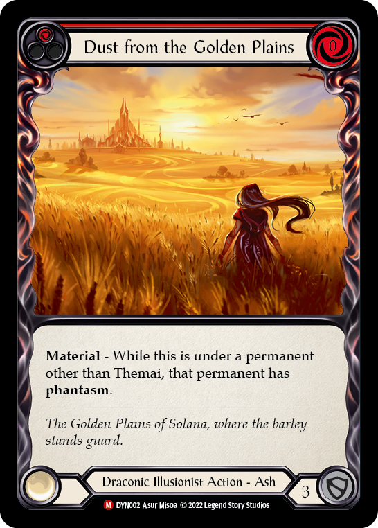 Dust from the Golden Plains [DYN002] (Dynasty)  Rainbow Foil | Card Merchant Takapuna