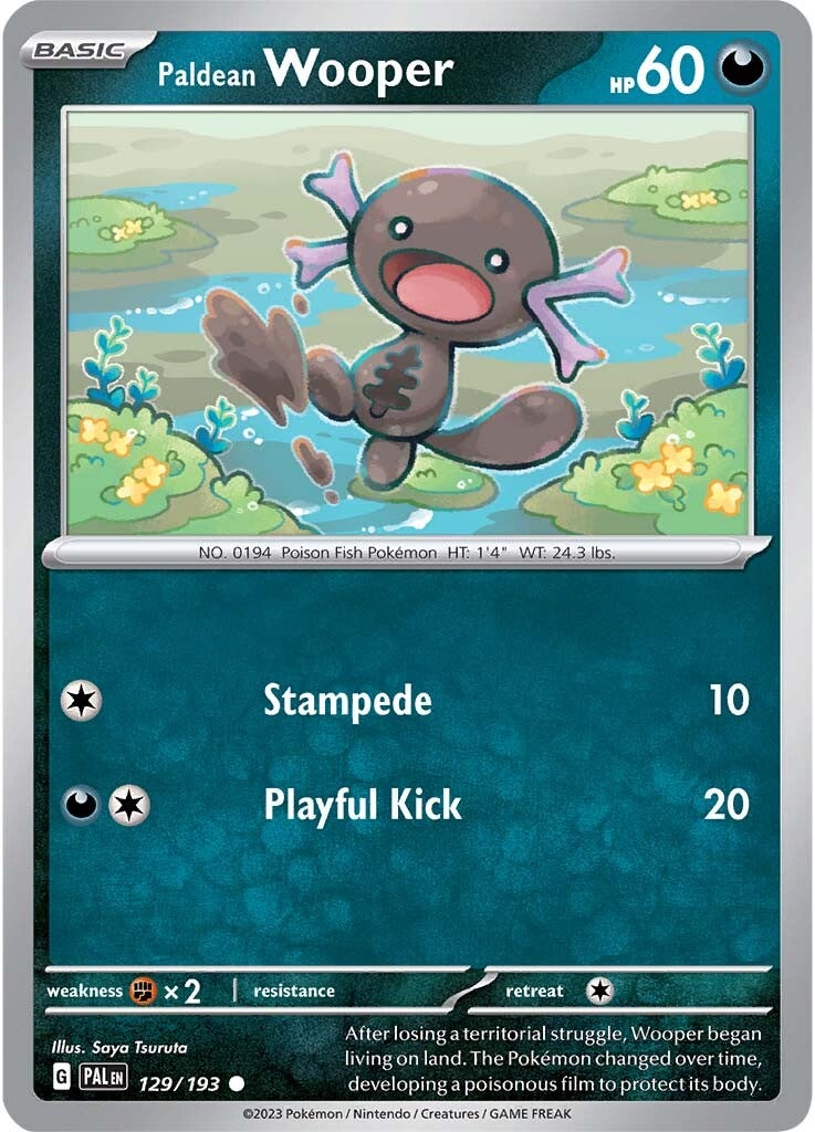 Paldean Wooper (129/193) [Scarlet & Violet: Paldea Evolved] | Card Merchant Takapuna