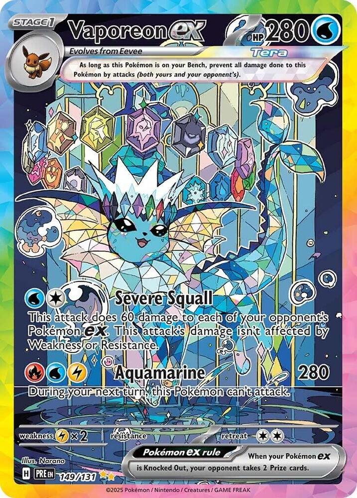 Vaporeon ex (149/131) [Scarlet & Violet: Prismatic Evolutions] | Card Merchant Takapuna