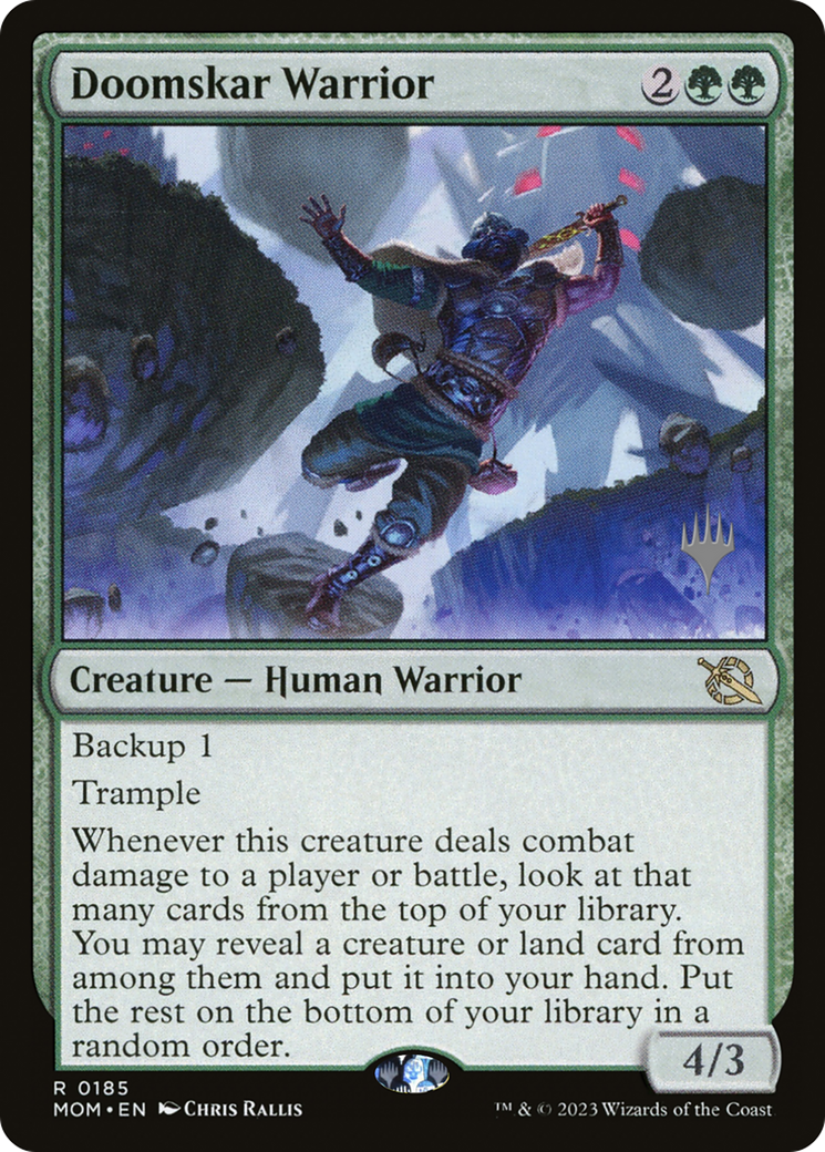 Doomskar Warrior (Promo Pack) [March of the Machine Promos] | Card Merchant Takapuna