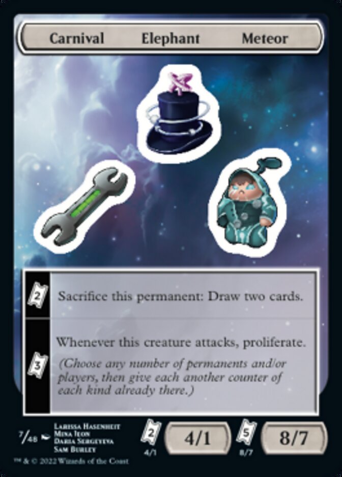 Carnival Elephant Meteor [Unfinity Stickers] | Card Merchant Takapuna