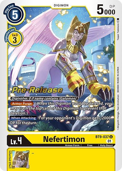 Nefertimon [BT9-037] [X Record Pre-Release Promos] | Card Merchant Takapuna