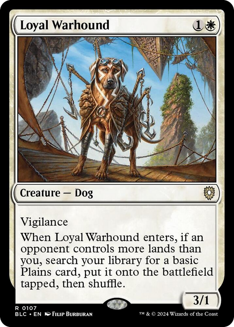 Loyal Warhound [Bloomburrow Commander] | Card Merchant Takapuna