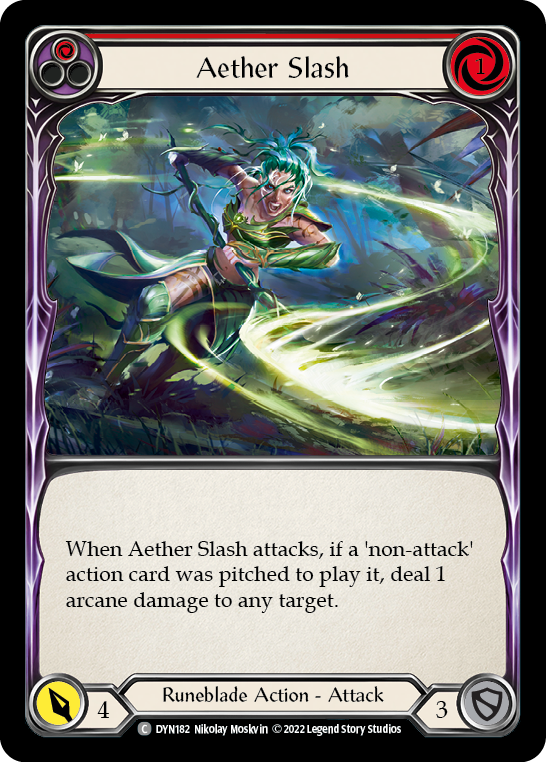 Aether Slash (Red) [DYN182] (Dynasty) | Card Merchant Takapuna