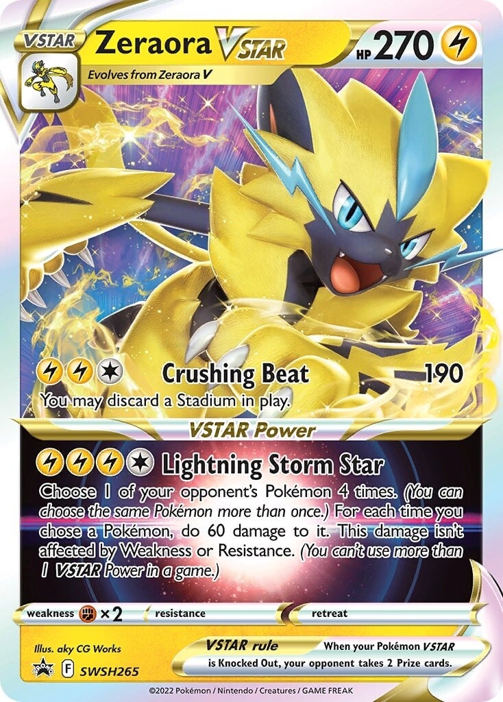 Zeraora VSTAR (SWSH265) (Jumbo Card) [Sword & Shield: Black Star Promos] | Card Merchant Takapuna