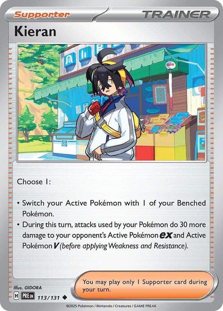 Kieran (113/131) [Scarlet & Violet: Prismatic Evolutions] | Card Merchant Takapuna