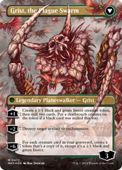 Grist, Voracious Larva // Grist, the Plague Swarm (Borderless) (Textured Foil) [Modern Horizons 3] | Card Merchant Takapuna