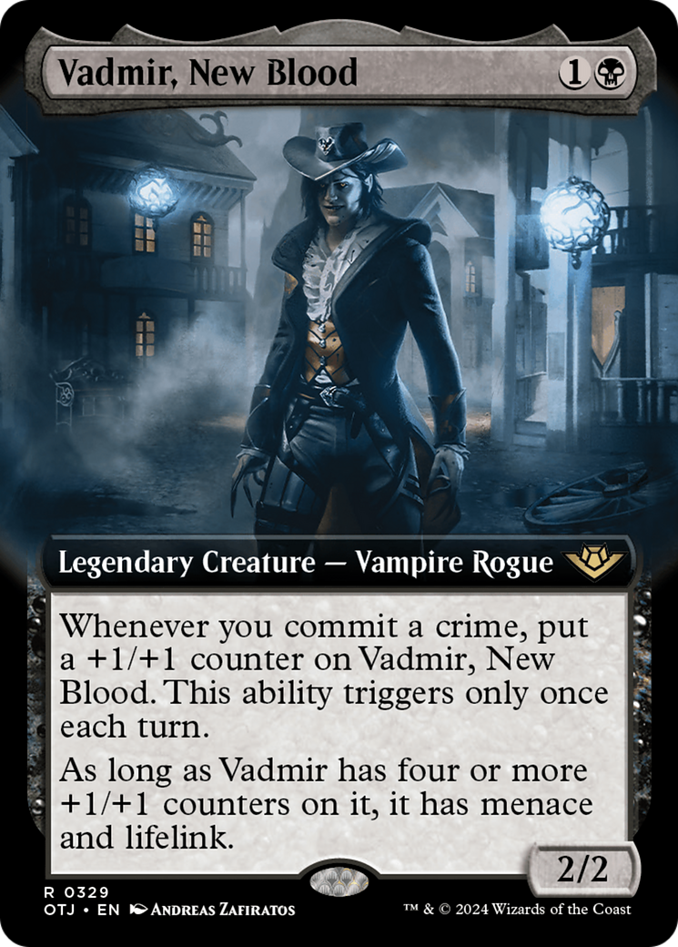 Vadmir, New Blood (Extended Art) [Outlaws of Thunder Junction] | Card Merchant Takapuna