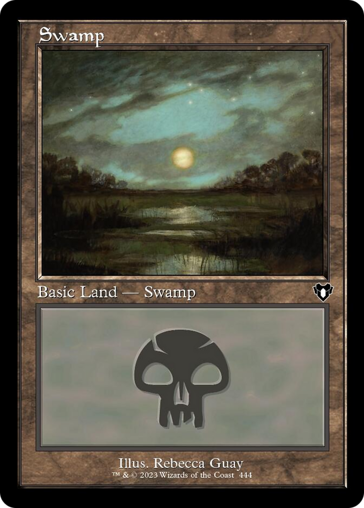 Swamp (444) (Retro) [Commander Masters] | Card Merchant Takapuna