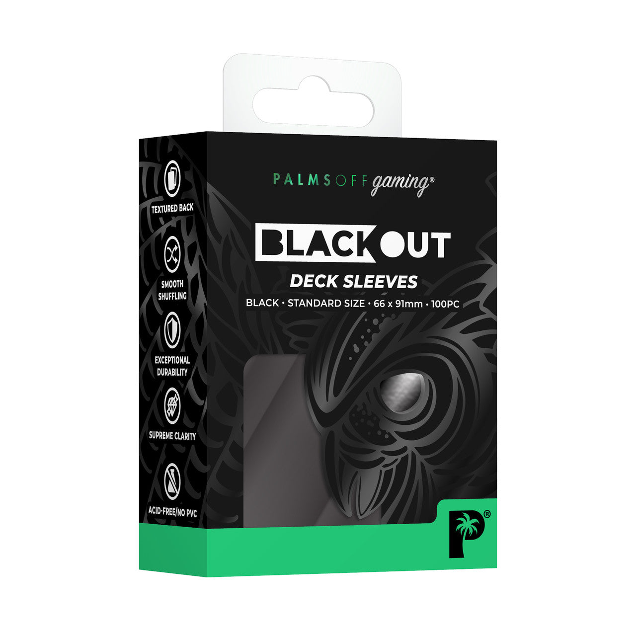 Palms Off - Blackout Deck Sleeves Standard 100 | Card Merchant Takapuna