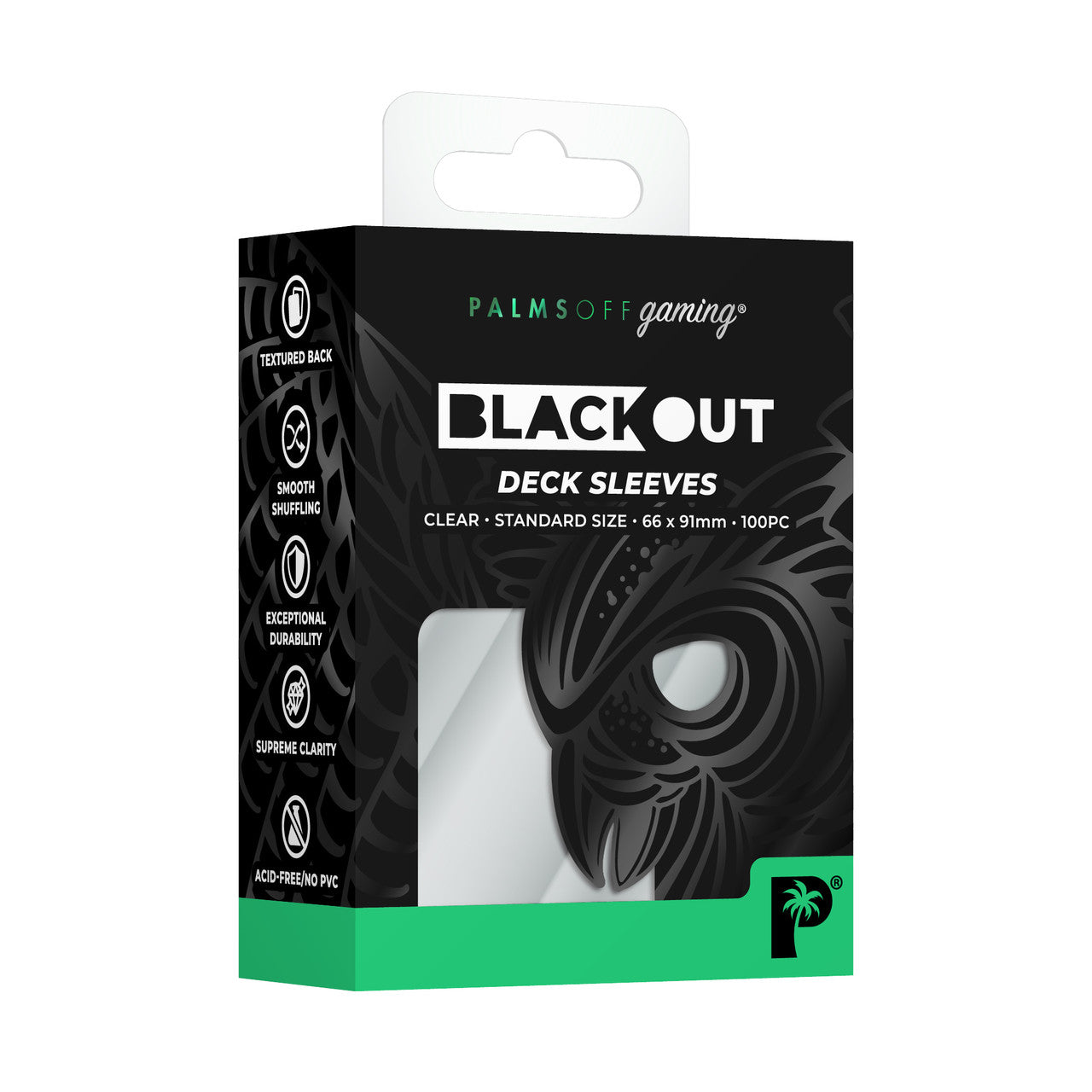 Palms Off - Blackout Deck Sleeves Standard 100 | Card Merchant Takapuna