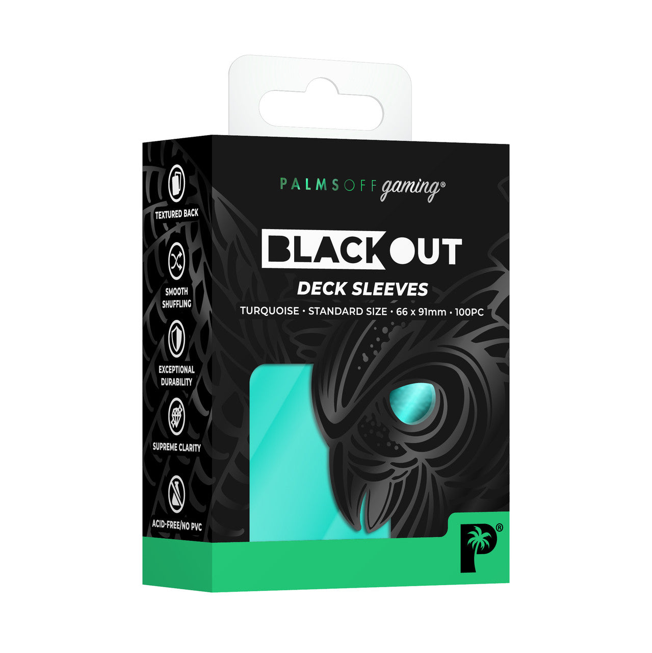 Palms Off - Blackout Deck Sleeves Standard 100 | Card Merchant Takapuna