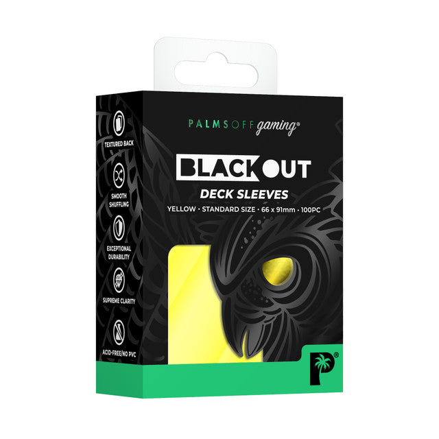 Palms Off - Blackout Deck Sleeves Standard 100 | Card Merchant Takapuna